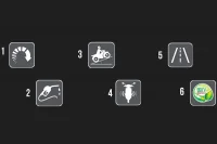 Imagem dos ícones de identificação da Nex 115 em fundo preto 5
