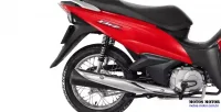 Detalhe Escapamento da Moto Honda Biz 110i Vermelha 33