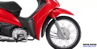 Detalhe Pneu Dianteiro da Honda Biz 110i Vermelha 34