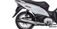 Detalhe Pneu Traseiro da Moto Honda Biz 110i Branca 22