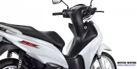 Lateral Direita Assento da Moto Honda Biz 110i Branca 23