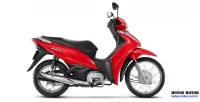 Lateral Direita Honda Biz 110i Vermelha 28