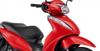 Detalhe parte superior da Moto Honda Biz 125 Vermelha 15