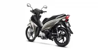 Lateral Esquerda da Moto Honda Biz 125 Prata Fosco 1