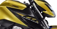 Detalhe da lateral da moto CB 300F Twister 4