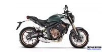 Lateral Direita da Moto Honda CB 650R Verde 9