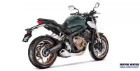 Lateral eTraseira da Moto Honda CB 650R Verde 7