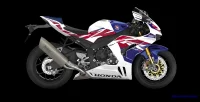Lateral Direita da Moto Honda CBR 1000RR R Fireblade SP Branco Perolizado 0