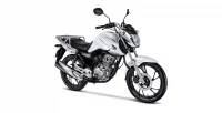 Lateral Direita da Moto Honda CG 160 Fan Cargo Branca 3