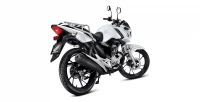Traseira Direita da Moto Honda CG 160 Cargo Branca 2