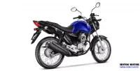 Detalhes Lateral Direita da Moto Honda CG 160 Start Azul 1