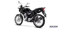 Detalhes Traseira Esquerda da Moto Honda CG 160 Start Preta 10