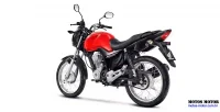Detalhes Traseira Esquerda da Moto Honda CG 160 Start Vermelha 6