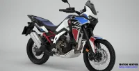Perspectiva da frente e lateral direita da Honda Africa Twin 44