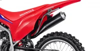Detalhe Lateral do Banco e Escapamento da Moto Honda CRF 250F 15
