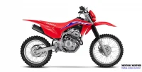 Lateral Direita da Honda CRF 250F Vermelha 2