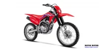 Lateral Direita da Moto Honda CRF 250F Vermelha 1