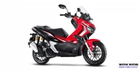 Lateral Direita Moto Honda ADV Vermelha 12