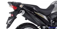 Detalhe Escapamento e Farol Traseiro da Honda NXR 160 Bros ESDD Preta 41