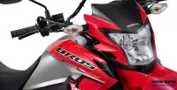 Detalhe Farol Dianteiro da Moto Honda NXR 160 Bros ESDD Vermelha 0