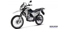 Lateral Esquerda da Moto Honda NXR 160 Bros ESDD Branca 12