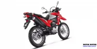 Traseira Lateral Direita da Moto Honda NXR 160 Bros ESDD Vermelha 3