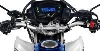Detalhe Painel Digital Blackout Da Moto Honda NXR 160 Bros ESDD Branco 2024 46