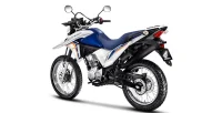 Perspectiva Traseira Esquerda Da Moto Honda NXR 160 Bros ESDD Branco 2024 45
