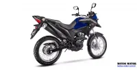 Detalhe Lateral Direita da Moto Honda XRE 190 Azul 12