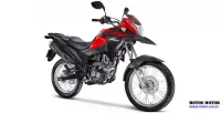 Lateral Direita da Moto Honda XRE 190 Vermelha 14