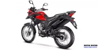 Lateral Esquerda da Moto Honda XRE 190 Vermelha 17