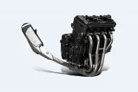 Imagem 3D do escapamento da GSX-S750 3