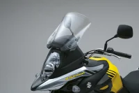 Imagem da V Strom 650 XT mostrando o movimento da bolha no fundo cinza 13