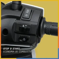 Detalhes do sistema Stop & Start da Scooter FLUO ABS 35