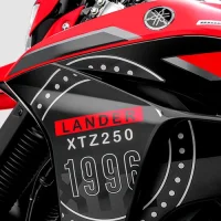 Carenagem dianteira da Moto Yamaha LANDER 250 ABS em Vermelho e Branco 1