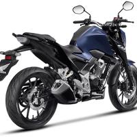 Honda CB 300F Twister 2025: Naked azul, moderna, 24,7cv, 26,2N.m, painel digital, ABS/CBS