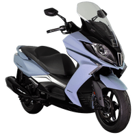 Kymco Downtown 350i 2025: Maxiscooter azul, 29cv, design moderno, TCS e ABS