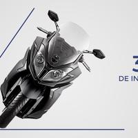 Kymco Downtown 350i 2025: Maxiscooter 321cc, 29cv, 39° inclinação, design moderno, ABS e TCS