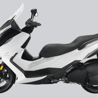 Zontes 350 E branca: maxiscooter 37cv, design moderno, painel TFT, ABS