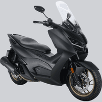 Zontes 350 E: scooter preta, design agressivo, 37cv, 3,87kgfm, painel TFT, ABS