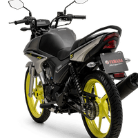 Yamaha Factor 150 2025: visual esportivo, rodas amarelas, motor 150cc Blueflex, painel Blackout