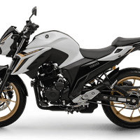Yamaha Fazer FZ25 2025: Branca, rodas douradas, 21,3cv, painel LCD, Y-Connect