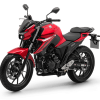 Yamaha Fazer FZ25 2025: Vermelha, Naked, 21,3cv, 2,1kgf.m, painel LCD, Y-Connect