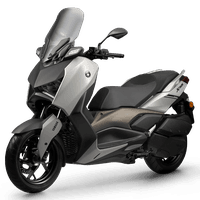 Yamaha XMAX 250 2025: Maxiscooter cinza, moderno, tecnológico, 250cc, painel TFT, GPS Garmin