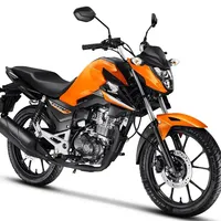 honda cg 160 titan 2025 laranja lateral direita Honda CG 160 Titan 2025: moto urbana laranja, 14,7cv, freios ABS, painel digital, design moderno