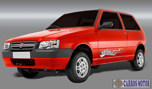 Fiat Uno Mille Way Econ, ano 2013, vermelho. (17492)