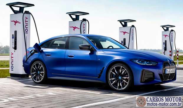 Foto de divulgação Tabela Fipe BMW I4 M50 Elétrico 2023 preço Imagem de divulgação Tabela Fipe BMW I4 M50 Elétrico 2023 preço
