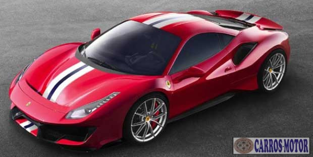 Imagem de divulgação Tabela Fipe Ferrari 488 Pista 3.9 V8 720cv 0 km preço