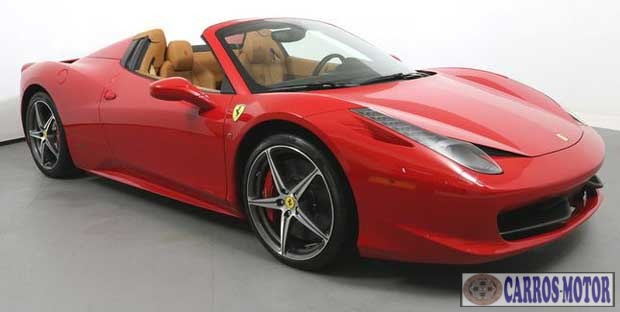 Imagem de divulgação Tabela Fipe Ferrari F458 Spider F1 4.5 V8 570cv 2012 atual