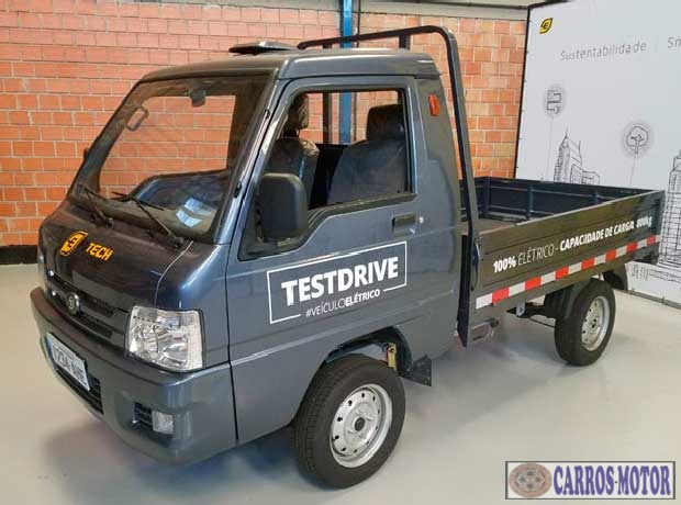 Foto de divulgação Tabela Fipe HITECH ELECTRIC E-CO Truck 10kW Elétrico 0 km Imagem de divulgação Tabela Fipe HITECH ELECTRIC E-CO Truck 10kW Elétrico 0 km